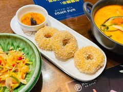 炸虾饼配泰国梅子酱-帕蓝·暹罗料理(大学路店)