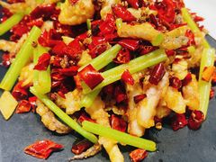 干煸鱿鱼须-大眼锅贴水饺(河东店)