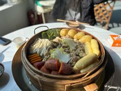 五谷丰登蒸蔬菜-山食炊桑拿鸡·又山私房菜