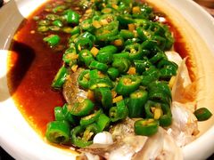 青椒钱江翘嘴鱼身-老头儿油爆虾·知味杭州(爱琴海购物中心)