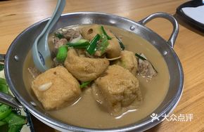 Braised Pork Ribs with Fried Tofu Puffs
