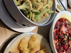 干锅有机菜花-宽鲜锅贴家常菜(永旺东部购物中心香港中路店)