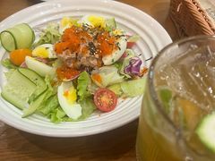 蔬菜田园煮蛋沙拉-西语炭烧牛排·西厨(石龙店)