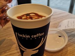 焦糖玛奇朵-瑞幸咖啡(长城万富汇店)