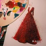 美女的服装手绘作品，又一次被震惊了🍃🍃