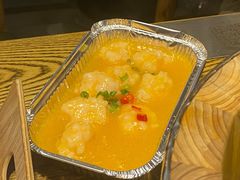 锡纸手工虾滑-聚串门儿·东北烧烤(信义坊店)