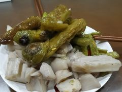 干煸四季豆+藕丁-华兴街煎蛋面(总店)