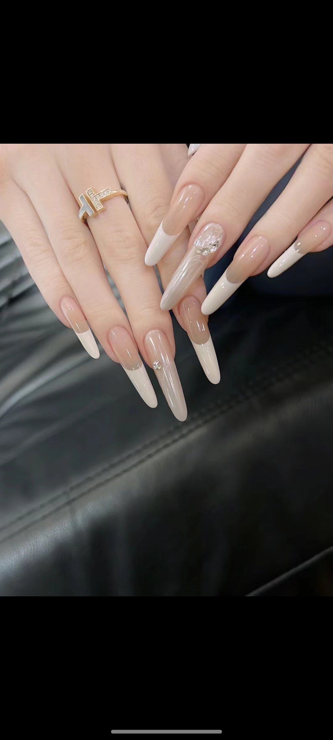 温柔法式美甲#气质显白美甲#高级感美甲