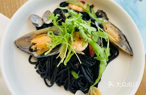 Squid Ink Seafood Noodles