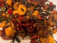 普洱茶炒包浆豆腐-云海肴·汽锅鸡·云南菜(天山百盛优客店)