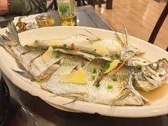 虾油蒸白条-万人缘酒楼