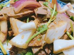 炝拌羊肝-九府羊鲜羊火锅·烧烤(海那城店)