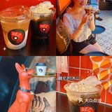 魔都咖啡馆黑橘撞色咖啡店复古金属style