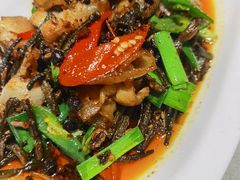 蒜苗豆干回锅肉-铜小馆(1891时光道店)