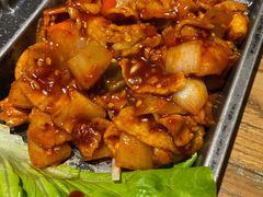 辣椒酱炒五花肉-冰川延边料理·炭烤串(原小木屋店)