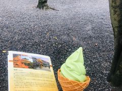 抹茶冰淇淋-豆政(金閣寺境内売店)