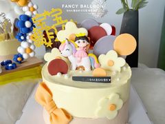 -卡比儿童蛋糕·心意定制·低脂零卡糖动物奶油FancyBALLOON(滨海店)