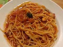 章鱼阿拉比阿塔辣味意面-萨莉亚意式餐厅(东山口店)