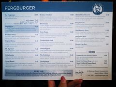 菜单-Fergburger(皇后镇店)