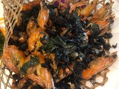 紫苏茶叶香焗虾-黄但记老店·陈村粉食府
