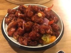 椒香虾仁爆鸡球-陈傻子餐厅(世纪都会店)