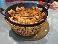排骨豆角卷子-华盛园卷子王农家菜水库鱼