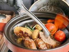 三十年白兰地火焰鹅肝菲力牛排佐-THE WANG王品(上海中心云端店)