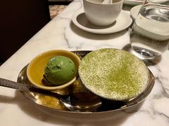 龙井提拉米苏配绿茶冰淇淋-杭州君悦酒店·湖滨28中餐厅