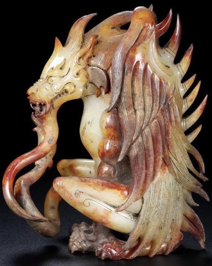 古玉老玉高古玉玉龙摆件