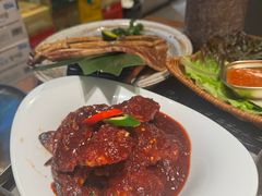 -草家酱蟹炭火烤肉店(珲春南路一店)