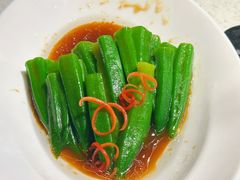 凉拌秋葵-巧克力渔家.小船海鲜胶东菜(万平口店)
