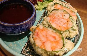 Black Tiger Shrimp with Purple Perilla