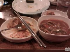 章鱼火锅的一小部分-郑阿姨的家·이모네·韩料&烤肉(武川路店)