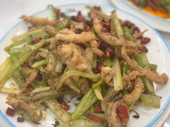 干煸鱿鱼-聚发号清真菜馆