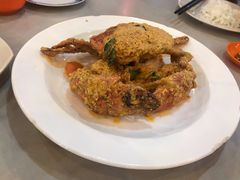 咸蛋黄软壳蟹-大树下海鲜饭店