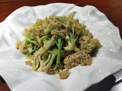 大虾膏炒菜花-良师门滨海人家·海鲜·家常菜(滨海城店)