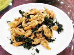 苔菜炒虾-红灯笼龙凤饭店(宁波老字号店)