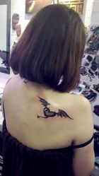 清新-蜉蝣刺青纹身定制