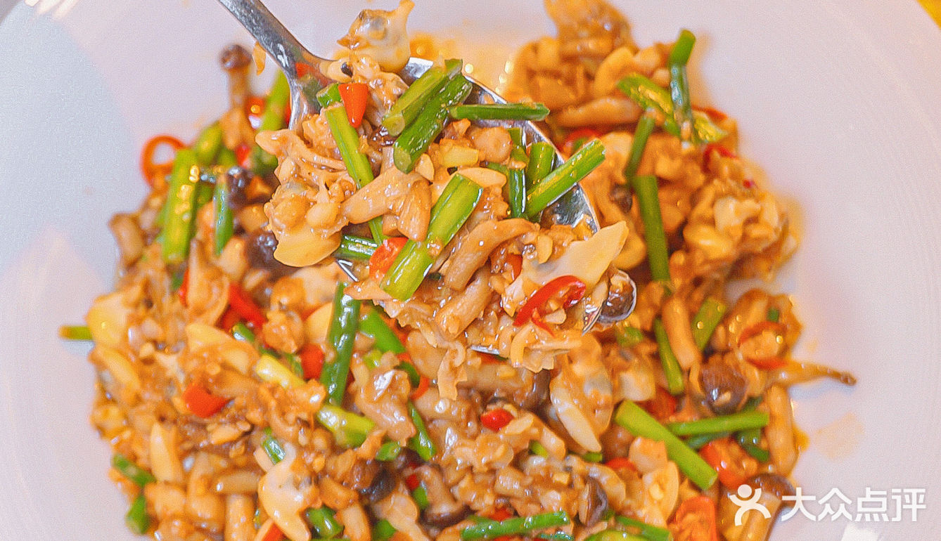 炒海贝肉配米饭❗️我人没了‼️