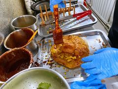 -小红车炸蛋葱油饼