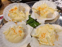 招牌芝士扇贝-青瓦炭韩潮烤肉(花园道店)