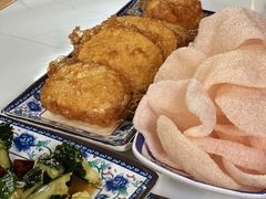 鸡蛋炸馒头片-大槐树烤肉馆