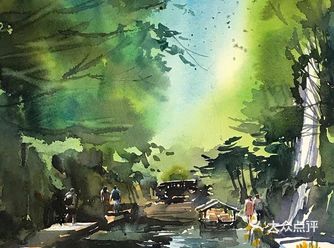 记得小时候第一幅画,画的便是森林中的小木屋️