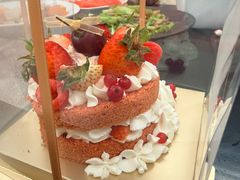 红丝绒杯子裸蛋糕-乡田小墅(展览馆路JK FUN商城店)