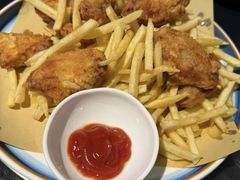 薯条蒜香翅-美达尔烧烤海鲜家常菜(泰山路店)