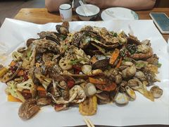-东来菜馆•手抓海鲜家常菜•海鲜锅贴(鸽子窝店)