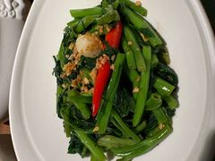 秘制虾酱炒空心菜-帕蓝·暹罗料理(大学路店)