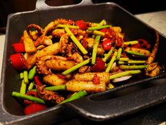 铁板八爪鱼炒年糕-老头儿油爆虾·三潭印月