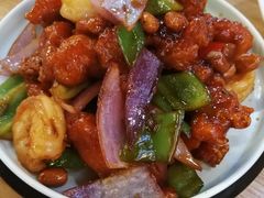 椒香虾仁爆鸡球-陈傻子餐厅(世纪都会店)
