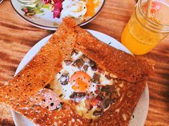 鸡蛋蘑菇熏肉荞麦可丽饼-RAC BAR(安福路店)